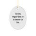Funny Siberian Cat Dad Gifts for Men, Oval Ornament for Christmas Unique Presents from Men to Family - Image 1
