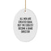 Funny Band Director Gifts from Men - All Men Are Created Equal But Coolest Become a Band Director Oval Ornament for Christmas Unique Gifts - Image 1