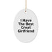 Funny Sweetheart Oval Ornament - Great Gifts for Her from Men on Christmas Unique Ideas - Image 1
