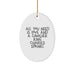 Cavalier King Charles Spaniel Dog Oval Ornament, Inspirational Quote, Gifts from Men to Friends, Perfect for Christmas Unique Gifts - Image 1