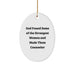 Inspirational Counselor Gifts from Friends for Christmas Oval Ornament - Image 1