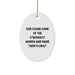 Funny Gifts from Men to Florist Women Oval Ornament Inspirational Quote Christmas Unique Gifts - Image 1