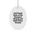 Funny Trucker Gifts from Friends - Inspirational Oval Ornament for Truckers - Christmas Unique Gifts for Trucker Women - Image 1