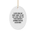 Administrative Assistant Gifts for Christmas - Funny Oval Ornament Gifts from Coworkers, Friends, Family - I Love How We Don't Have To Say Out Loud That I'm Your Favorite Administrative Assistant - Image 1