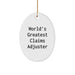 Claims Adjuster Gifts from Friends - World's Greatest Claims Adjuster Oval Ornament, Christmas Unique Gifts for Claims Adjuster - Image 1