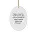 Funny Marketing Manager Oval Ornament Gifts for Men Women Coworkers - I Love How We Don't Have To Say Out Loud That I'm Your Favorite, Christmas Unique Gifts from Family Friends - Image 1