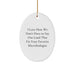 Funny Microbiologist Gifts from Family, Oval Ornament for Favorite Microbiologist, Christmas Unique Presents - Image 1