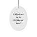 Funny Chiropractor Gifts from Men to Chiropractor Friends on Christmas Unique Gifts Chiropractor Oval Ornament - Image 1