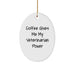 Funny Veterinarian Christmas Oval Ornament Gifts from Friends and Family for Veterinarian Coworkers - Image 1