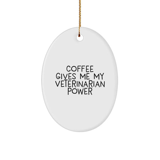 Funny Veterinary Oval Ornament, Christmas Unique Gifts from Friends, Gifts for Veterinarian - Image 1