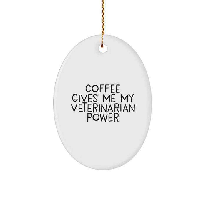 Funny Veterinary Oval Ornament, Christmas Unique Gifts from Friends, Gifts for Veterinarian - Image 1