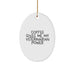 Funny Veterinary Oval Ornament, Christmas Unique Gifts from Friends, Gifts for Veterinarian - Image 1
