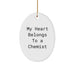 Funny Chemist Oval Ornament Gifts from Friends Family for Christmas Unique Presents - Image 1