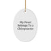 Funny Chiropractor Gifts from Men, Women, or Friends for the Chiropractor Who Captivates Your Heart - Oval Ornament - Image 1