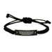 Inspirational Ambulance Driver Gifts - Gifts for Ambulance Driver Mom, Funny Rope Bracelet, Encouragement Quote, Adjustable Black Rope - Image 1