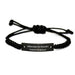 Funny Engineer Gifts for Him - Officially The World's Coolest Engineer Rope Bracelet, Adjustable Black Stainless Steel - Image 1