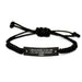 Auditor Gifts for Men, Funny Rope Bracelet with Black Stainless Steel, Gifts from Friends to Auditor on Father's Day - Image 1