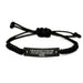 Cute Inspirational Auditor Rope Bracelet Gift for Father's Day Unique Presents from Men to Friends and Family - 'I Am An Auditor. To Save Time Let's Just Assume I'm Never Wrong.' - Image 1