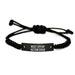 Funny Actor Rope Bracelet Gifts for Dad - Best Effin' Actor Ever Quote, Adjustable Rope Bracelet with Black Stainless Steel Engraving, Ideal Gift for Men on Father's Day from Family - Image 1