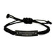 Funny Physician Assistant Gifts for Men - Best Effin' Rope Bracelet, Adjustable Black Stainless Steel with Interlaced Rope - Perfect Unique Father's Day Unique Gifts from Family - Image 1