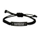 Funny Personal Care Aide Gifts for Men - Rope Bracelet with 'I Am A Personal Care Aide. To Save Time Let's Just Assume I'm Never Wrong.' Quote, Adjustable Black Rope - Image 1