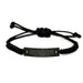Funny Gifts for Apartment Managers - Graduation Unique Rope Bracelets from Dad - Black Adjustable Rope with Black Stainless Steel Engraving - Image 1