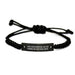 Social Worker Dad Rope Bracelet, Funny Graduation Gifts for Men, Custom Engraved Rope Bracelet, Gifts from Dad to Social Worker, Unique Personalized Graduation Gifts - Image 1