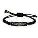 Funny Agent Gifts from Mom, Unique Rope Bracelet for Agent Graduation, Engraved with 'I Am An Agent Mom' - Image 1