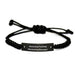 Gifts from Friends for Marketing Manager, Funny Quote Rope Bracelet, Graduation Unique Gifts for Him - Image 1