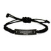 Funny Cosplaying Rope Bracelet Gifts for Men Graduation Unique Ideas from Friends, 'Cosplaying Because Stabbing People Is Wrong.' - Image 1