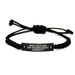Funny Biologist Rope Bracelet Gifts from Friends for Him, Keep Calm And Let The Biologist Handle It Rope Bracelet for Graduation, Black Rope Bracelet Adjustable - Image 1