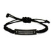 Funny Compliance Officer Gifts from Friends for Men Graduation Unique Rope Bracelet, Be Nice To Me I May Be Your Compliance Officer One Day. - Image 1