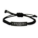 Funny Pediatrician Rope Bracelet Gifts for Him from Friends on Graduation Day - Be 'Nice To Me' Quote - Image 1