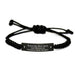 Inspirational Game Warden Rope Bracelet Gifts from Friends for Men, Unique Graduation Unique Gifts, Dream Big Work Hard Rope Jewelry - Image 1