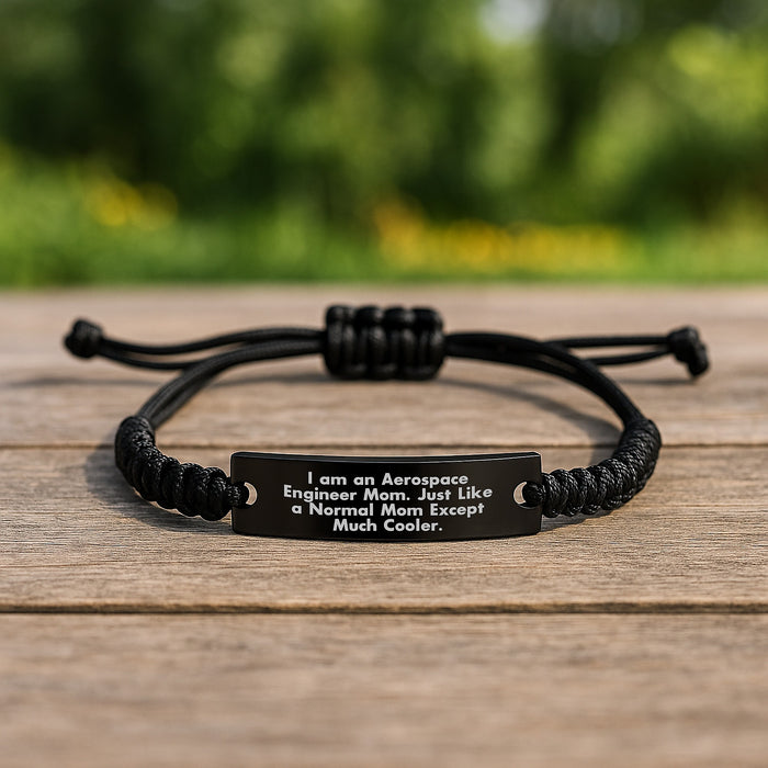 Aerospace Engineer Rope Bracelet | Funny Mom Gifts for Aerospace Engineer Men - Graduation Unique Accessories - Image 2