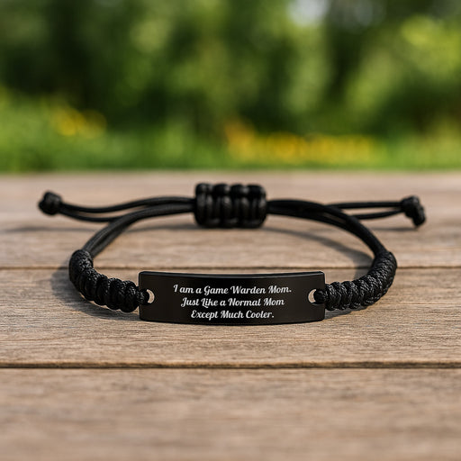 Game Warden Gifts for Men, Funny Rope Bracelet for Game Warden Daughter or Son Graduation Unique Gift - Image 2