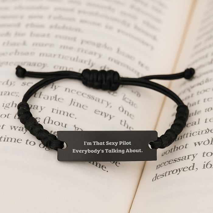 Sexy Pilot Rope Bracelet Funny Gift for Men from Friends - Graduation Unique Accessories - Image 3