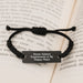 'Home Science Experiments' Enthusiast Gifts from Family, Unique Rope Graduation Gifts for Home Science Experiments Enthusiasts, Home Science Experiments Is My Happy Place, Adjustable Rope Bracelet - Image 3