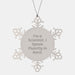 Funny Scientist Gift, Snowflake Ornament for Men, Friends, Coworkers, Family - 'I'm A Scientist. I Speak Fluently In genius.' - Image 1