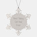 Tabby Cat Dad Ever Snowflake Ornament, Gifts from Men, Unique Christmas Unique Gifts for Tabby Cat Lovers, Best Tabby Cat Dad Ever Quote - Image 1