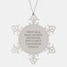 Funny Real Estate Investor Gifts from Friends for Christmas Unique Snowflake Ornament - Image 1