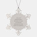 Funny Law Enforcement Officer Gifts from Family, Unique Christmas Unique Gifts for Men, Snowflake Ornament with Sarcasm Quote - Image 1