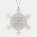 Funny Receptionist Gifts from Friends for Christmas Snowflake Ornament - If At First You Don't Succeed, Try Doing What Your Receptionist Told You To Do - Image 1