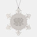 Funny Sheriff Deputy Gifts from Friends for Men Christmas Unique Snowflake Ornament, Sheriff Deputy Says 'Try Again' - Image 1
