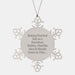 Gifts from Men for Baking Lovers, Funny Quote Snowflake Ornament, Christmas Unique Gifts, Shatterproof Stainless Steel, Perfect for Women Friends Coworkers - Image 1