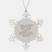 Funny Court Reporter Dad Snowflake Ornament, Unique Christmas Unique Gifts from Dad to Court Reporter, Court Reporter Men's Snowflake Decoration - Image 1