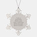Gifts from Mom to the Coolest Scientist Snowflake Ornament, Funny Christmas Unique Gifts for Scientist Men Women Family Friends Coworkers - Image 1