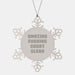 Funny Court Clerk Gifts, Unique Snowflake Ornament for Court Clerk Friends and Family, Amazing F--king Court Clerk Christmas Unique Gifts - Image 1