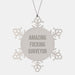 Funny Surveyor Gifts, Amazing Snowflake Ornament for Surveyor, Christmas Unique Gifts from Friends - Image 1
