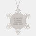 Fun, Funny Sexy Attendant Gifts from Friends and Family - Christmas Unique Snowflake Ornament - Image 1